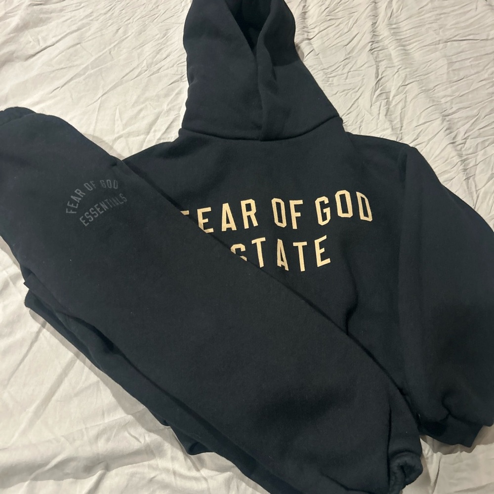 Essentials Black Kids Matching Set